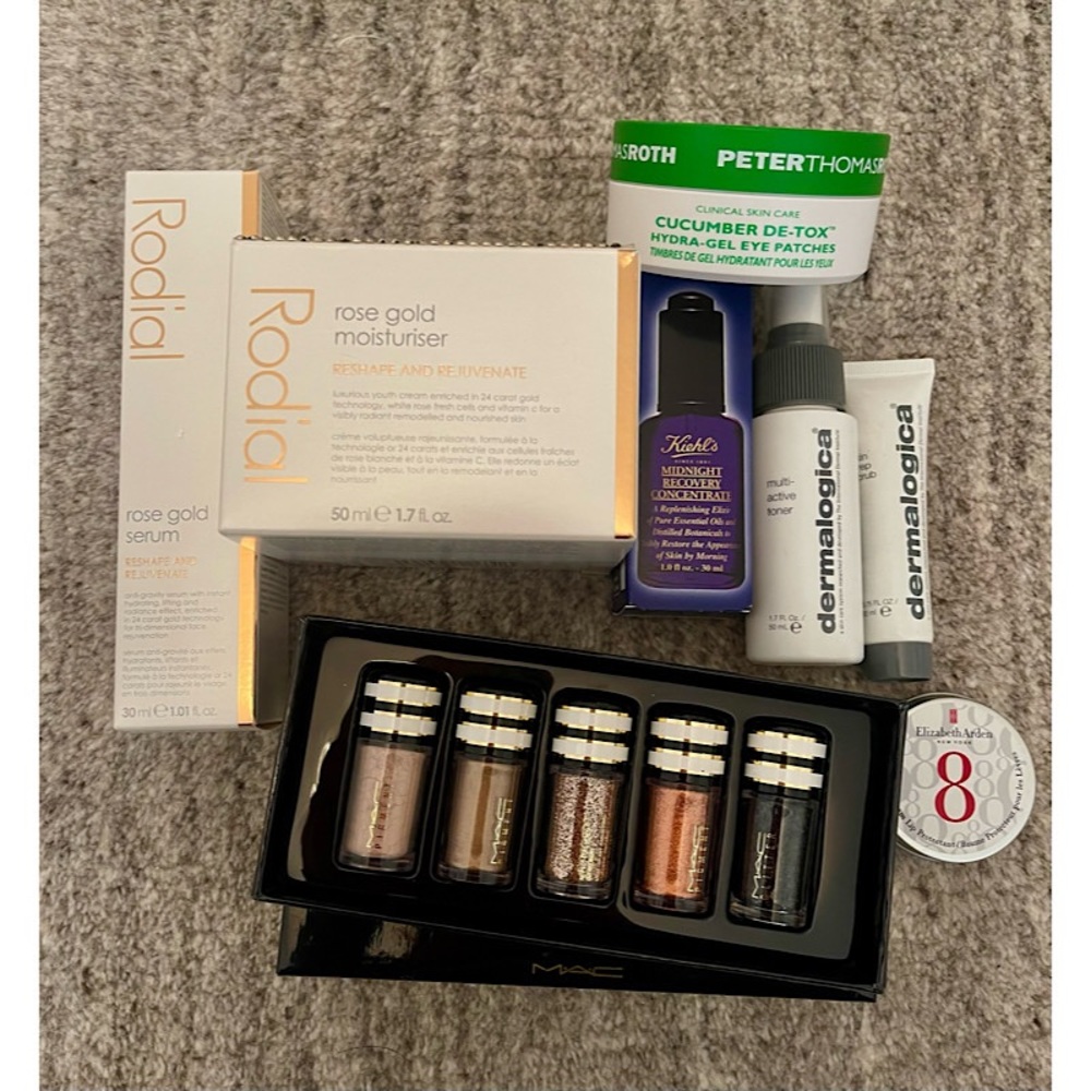 8 piece luxury Skincare Bundle $710.50 Retail Value (Rodial, kiehl’s more)